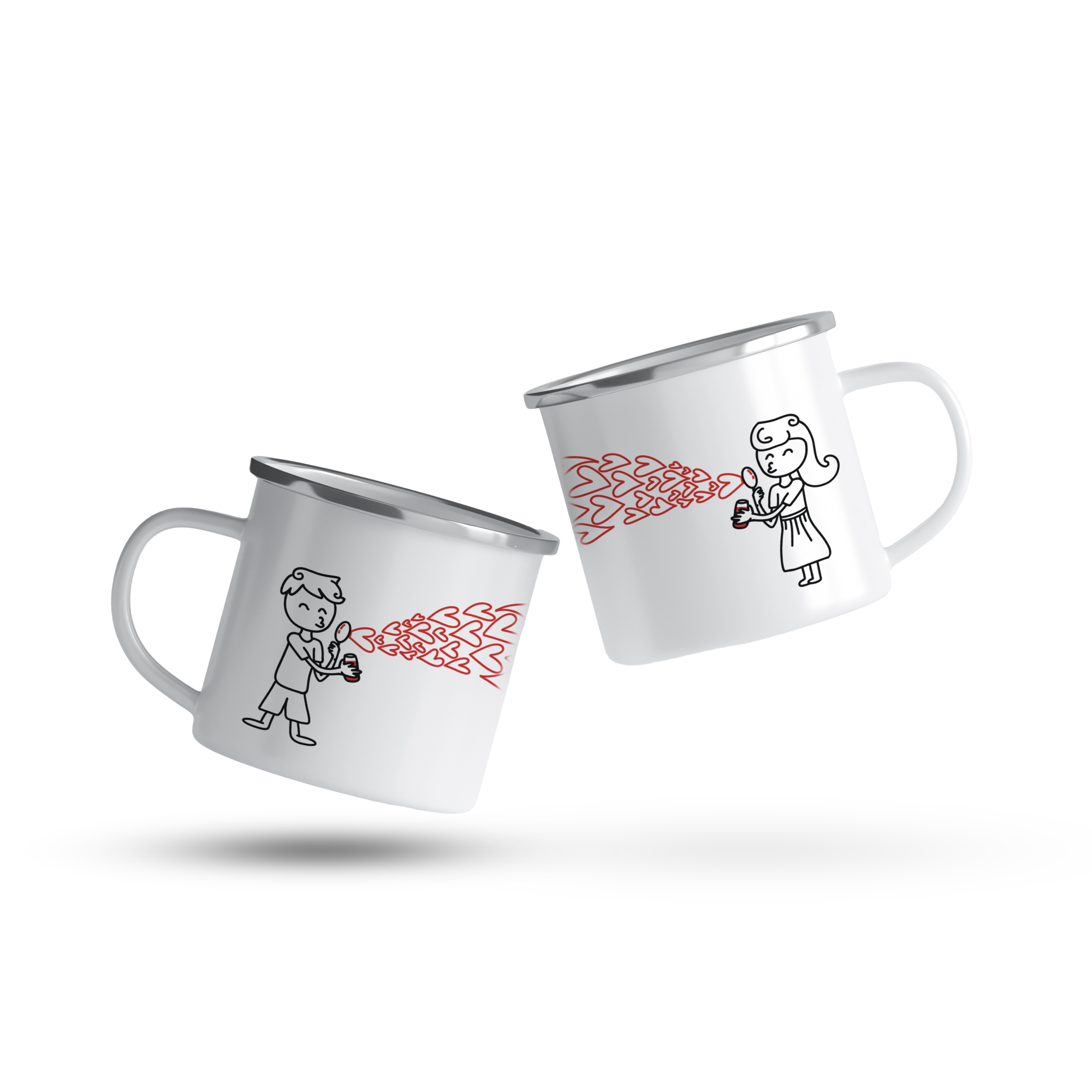 cana emailata boy with bubble hearts