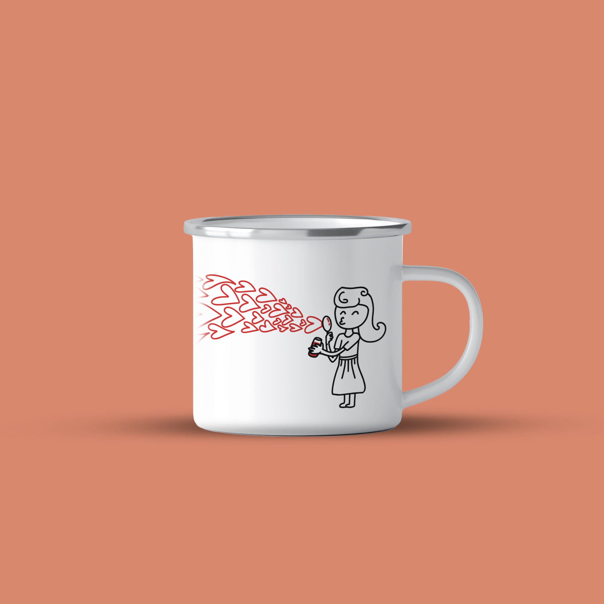 cana emailata girl with bubble hearts