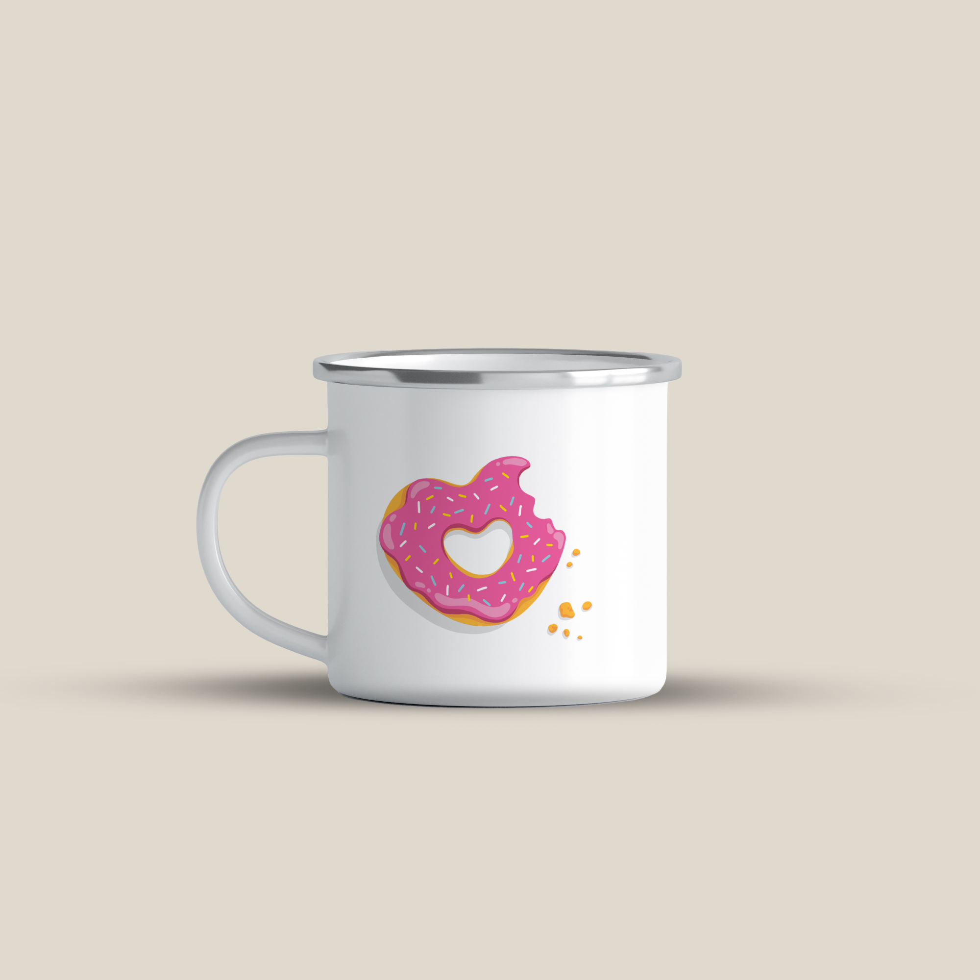 cana emailata donut heart