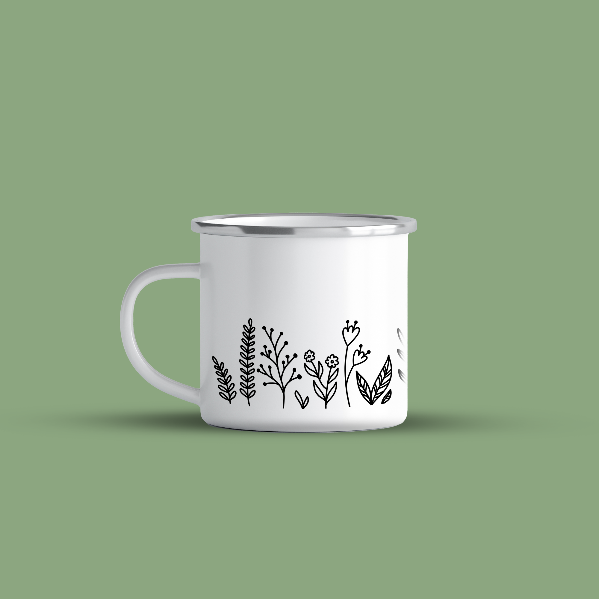 cana emailata flowers bw