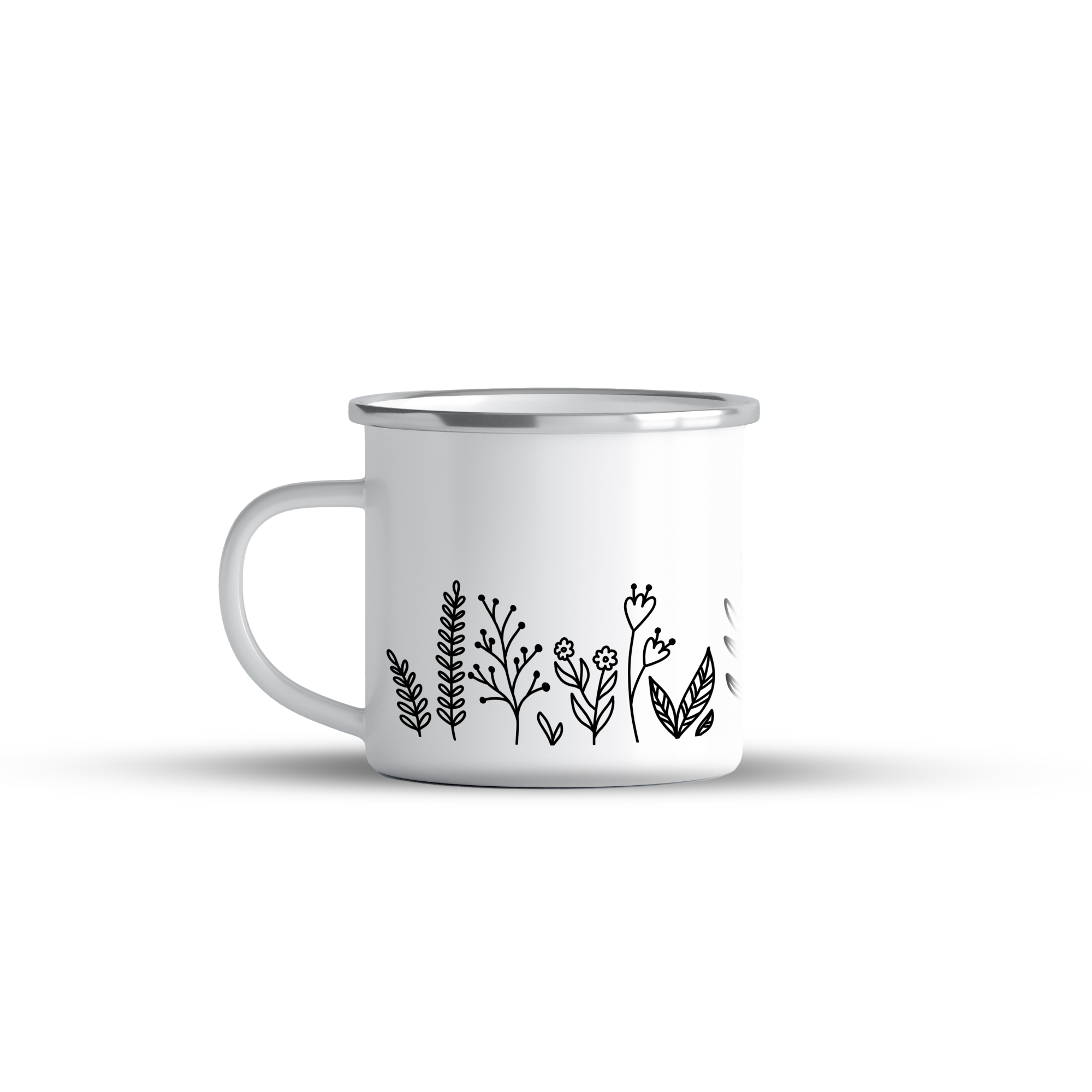 cana emailata flowers bw