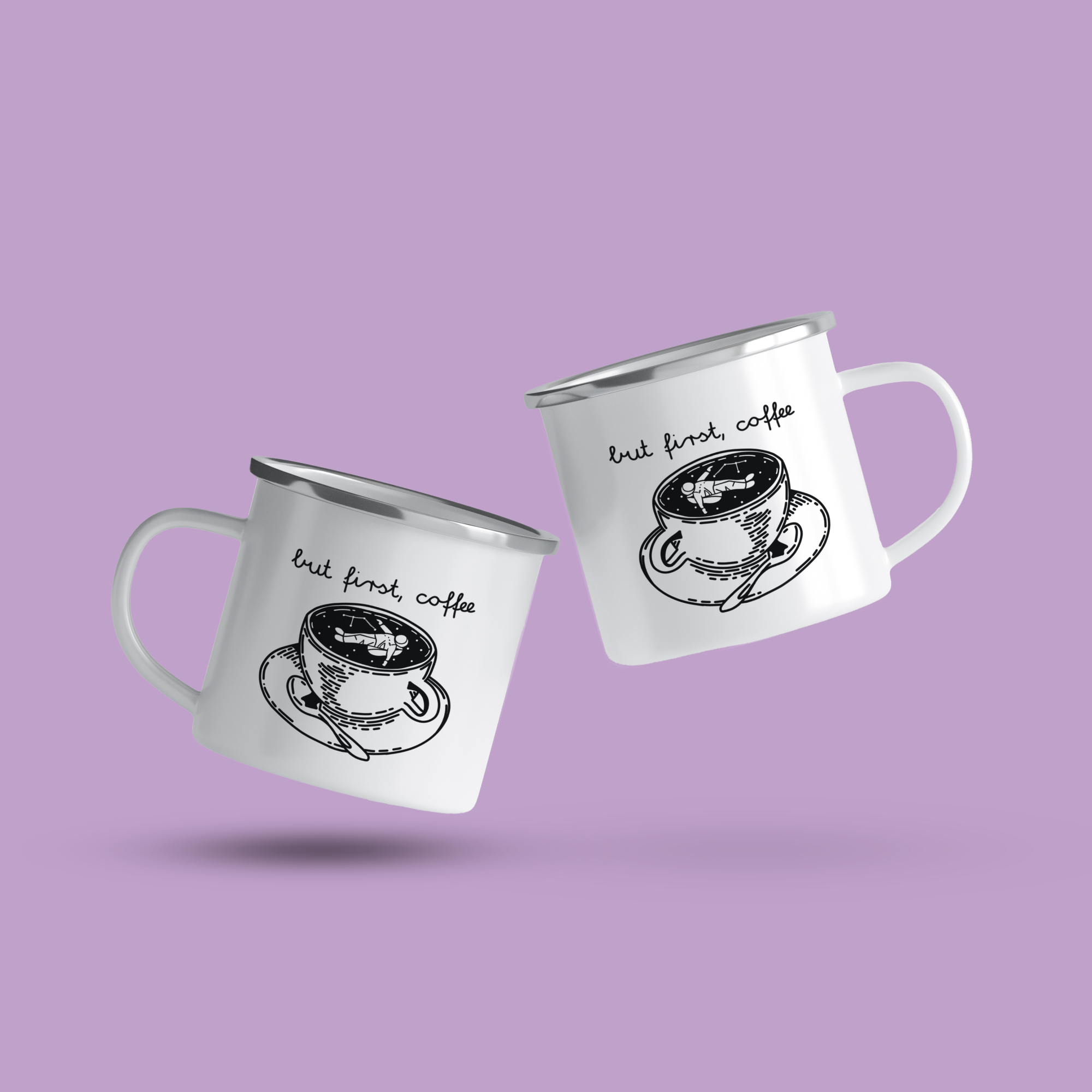 cana emailata but first coffee astronaut