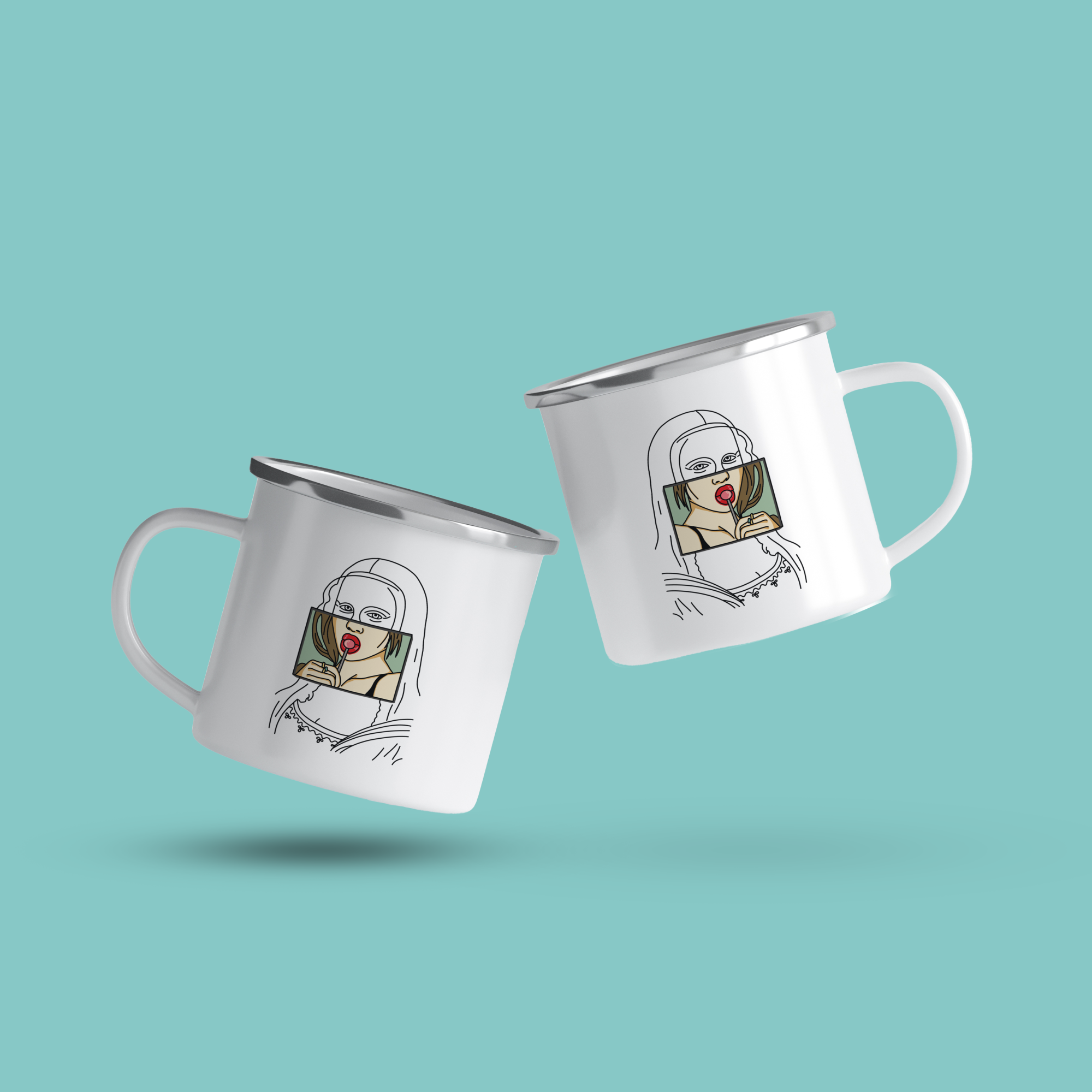 cana emailata mona lisa lollipop