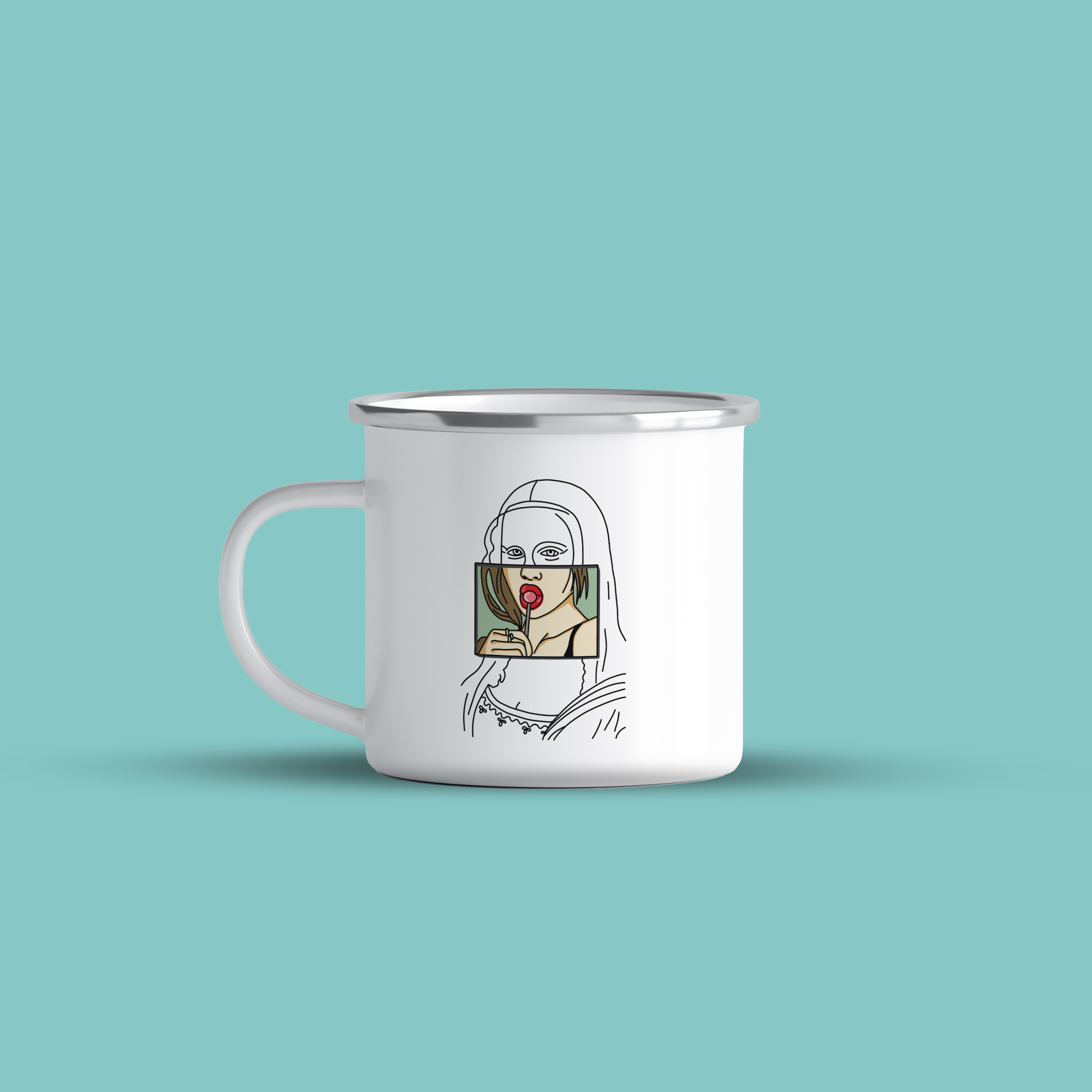 cana emailata mona lisa lollipop