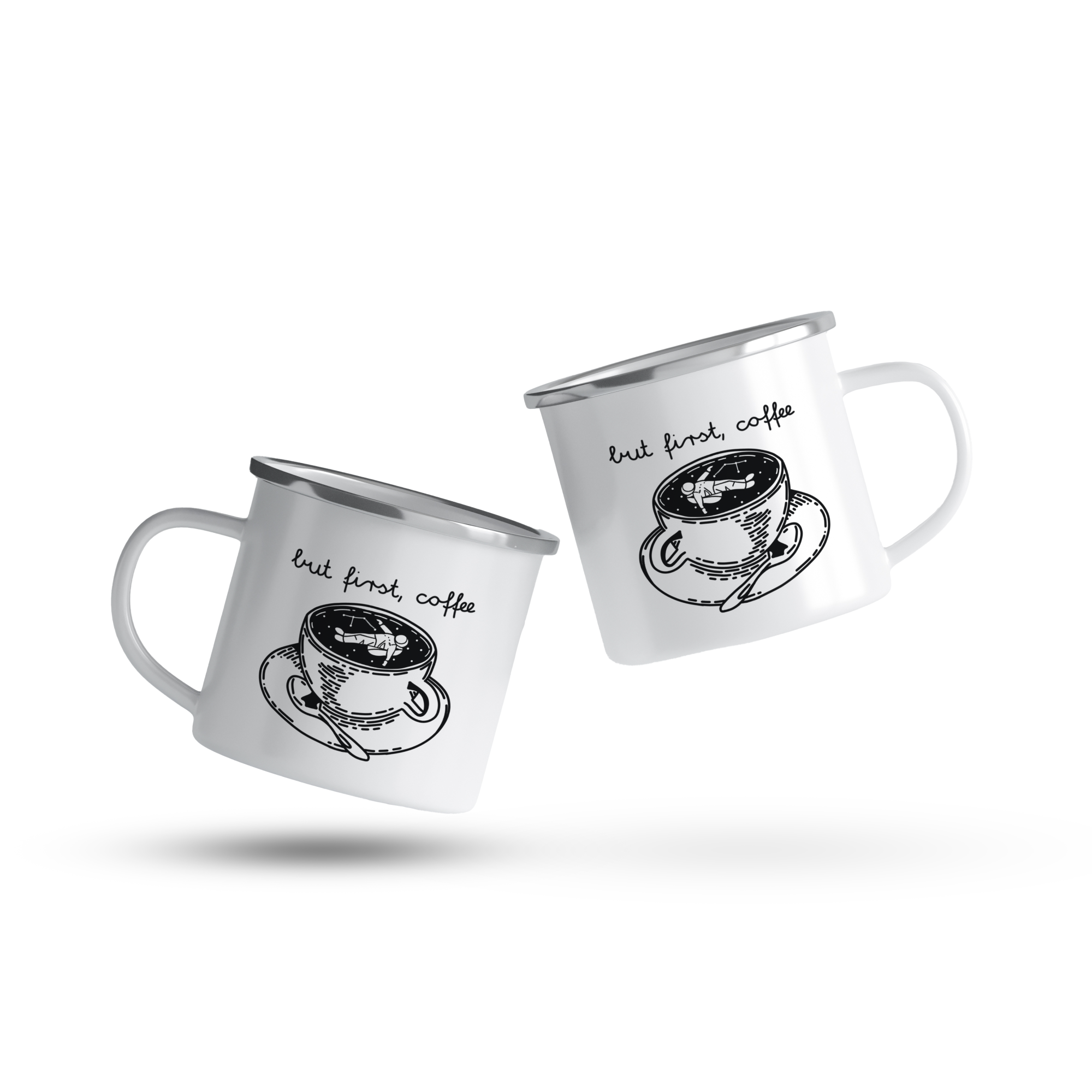 cana emailata but first coffee astronaut