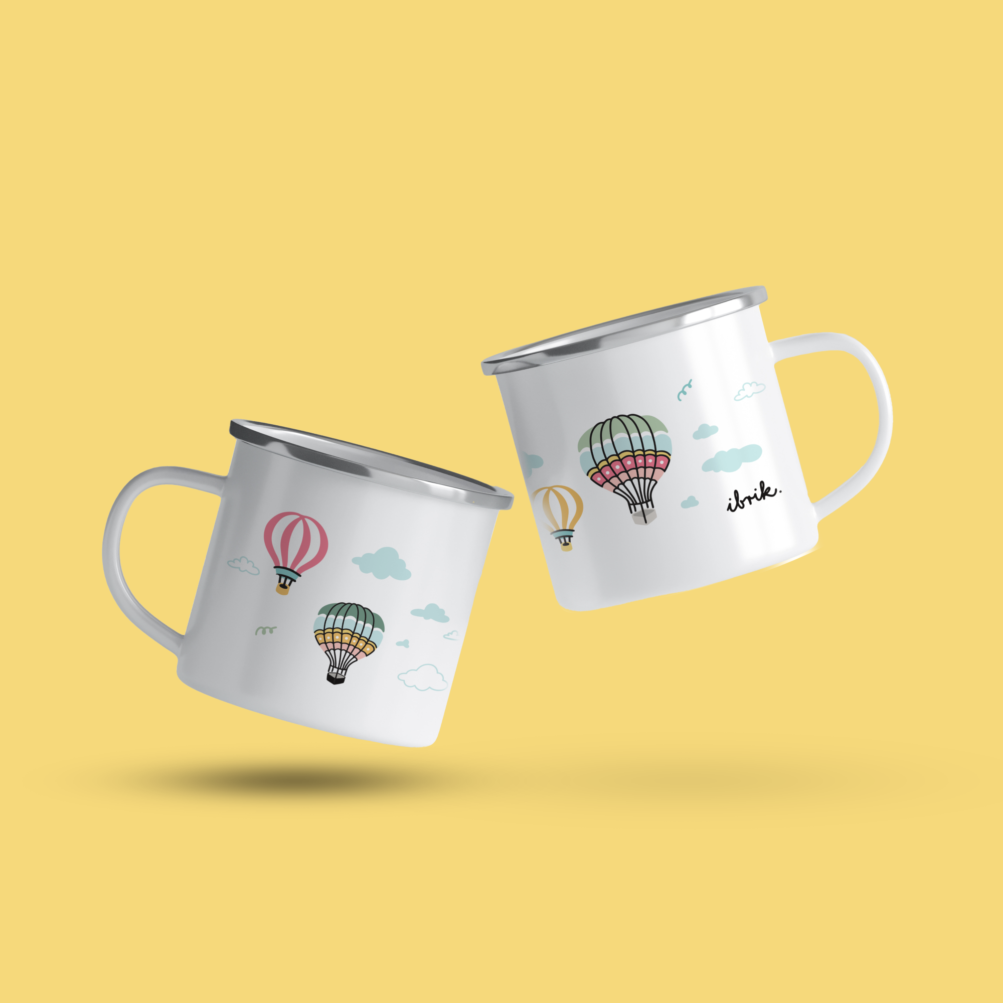 cana emailata hot air balloon