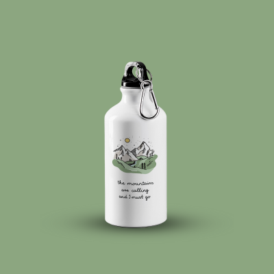 sticla de apa din aluminiu ibrik nature mountains