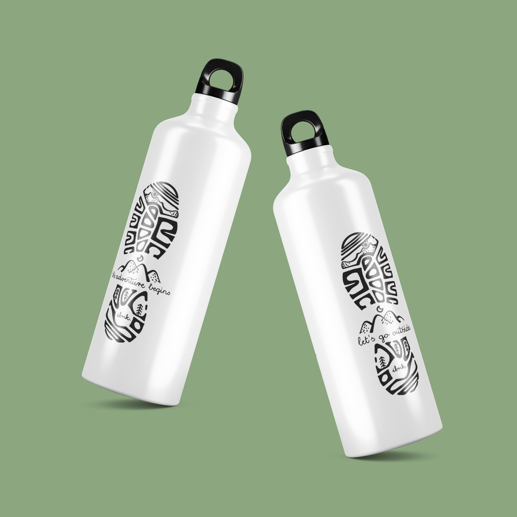 sticla de apa din aluminiu ibrik footprint