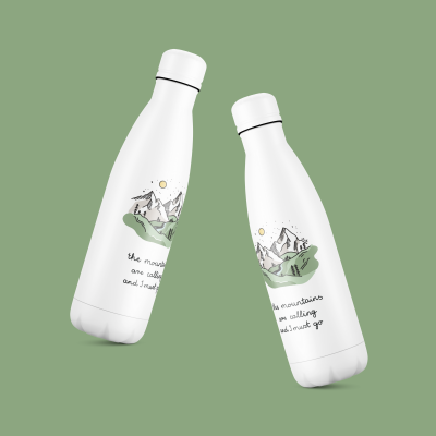 sticla din otel inoxidabil ibrik nature mountains