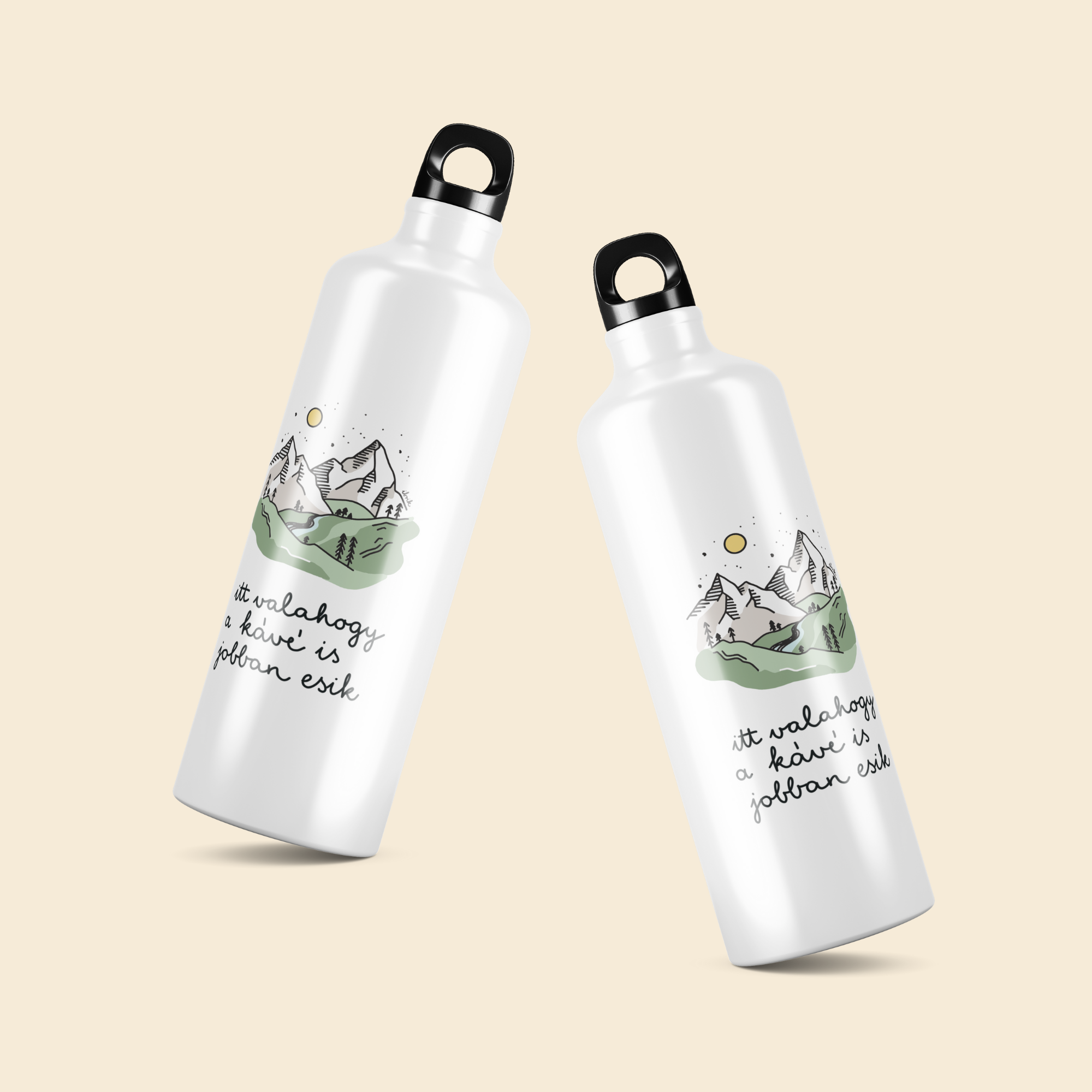 sticla de apa din aluminiu ibrik nature kave