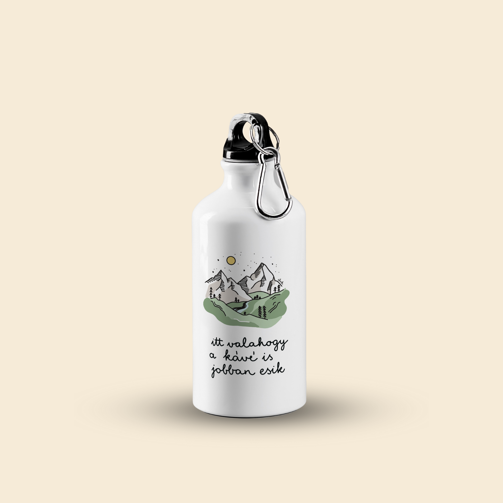 sticla de apa din aluminiu ibrik nature kave