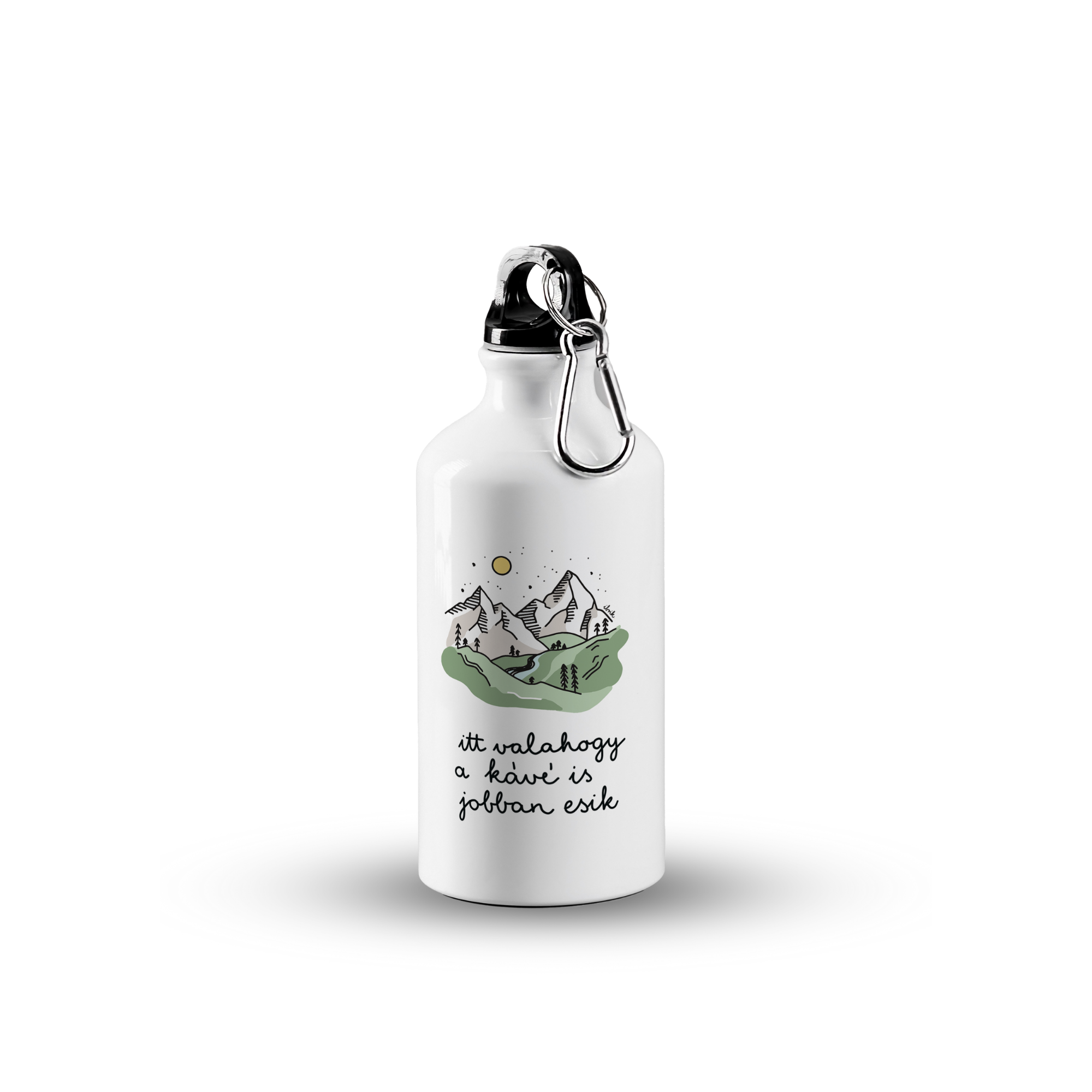 sticla de apa din aluminiu ibrik nature kave