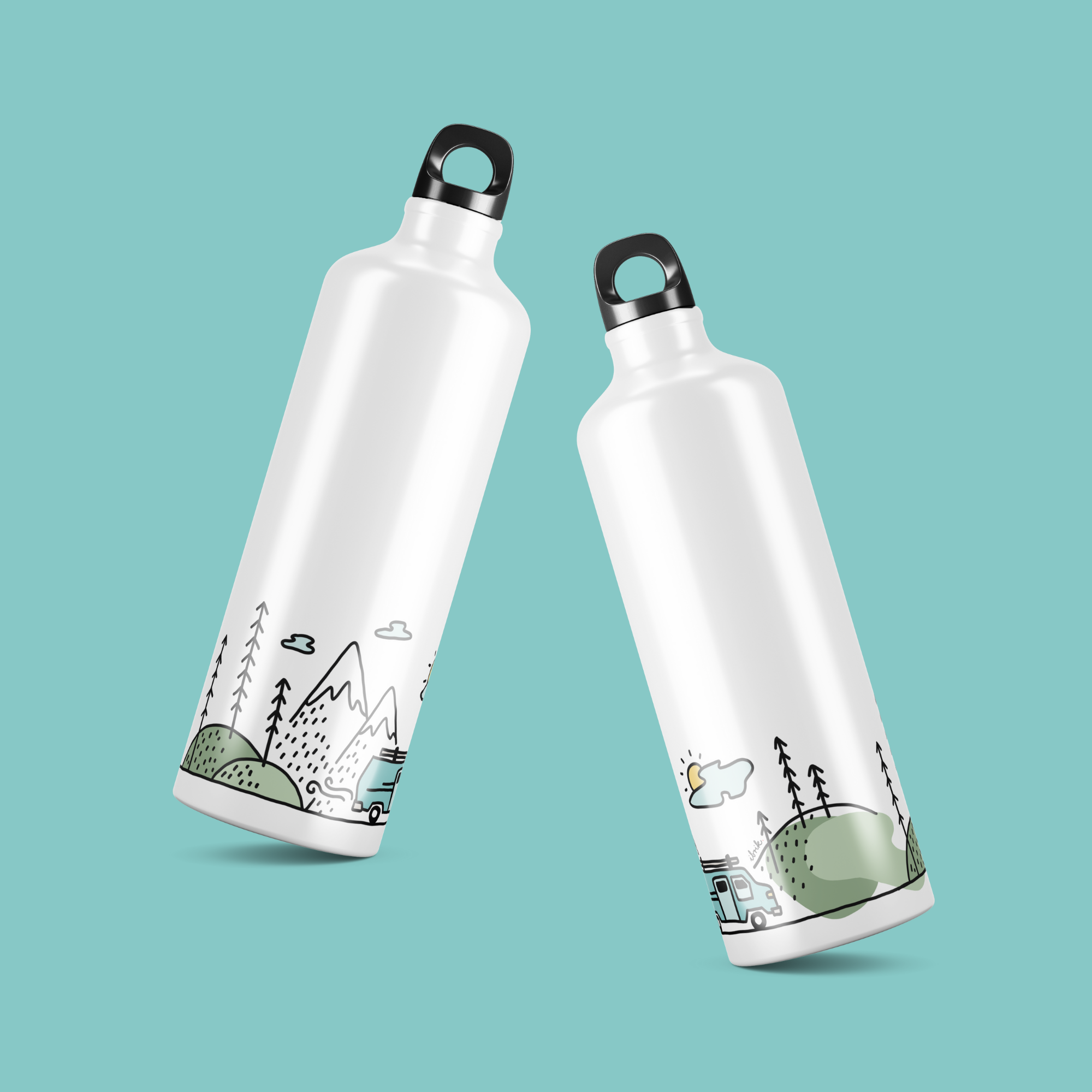 sticla de apa din aluminiu ibrik van