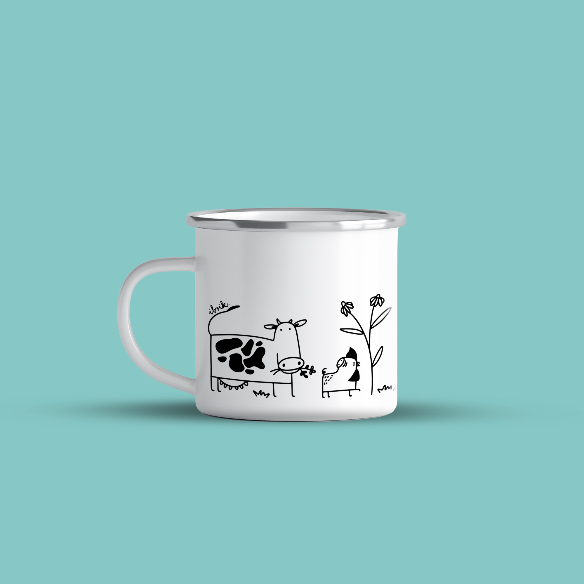 cana emailata farm animals bw