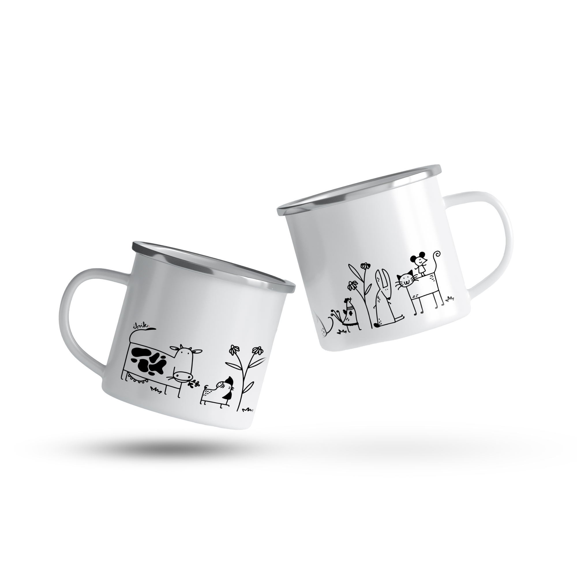 cana emailata farm animals bw