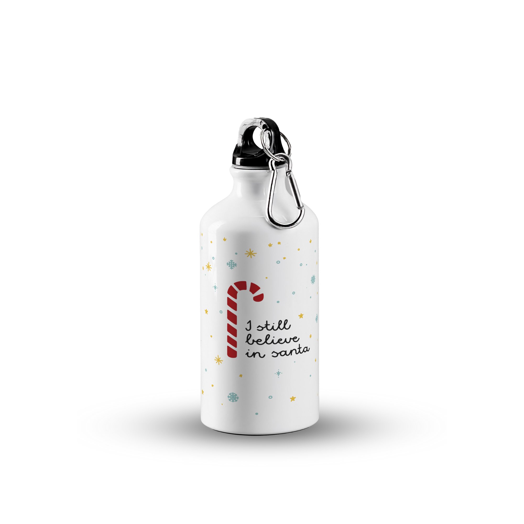 sticla de apa din aluminiu ibrik i still believe in santa