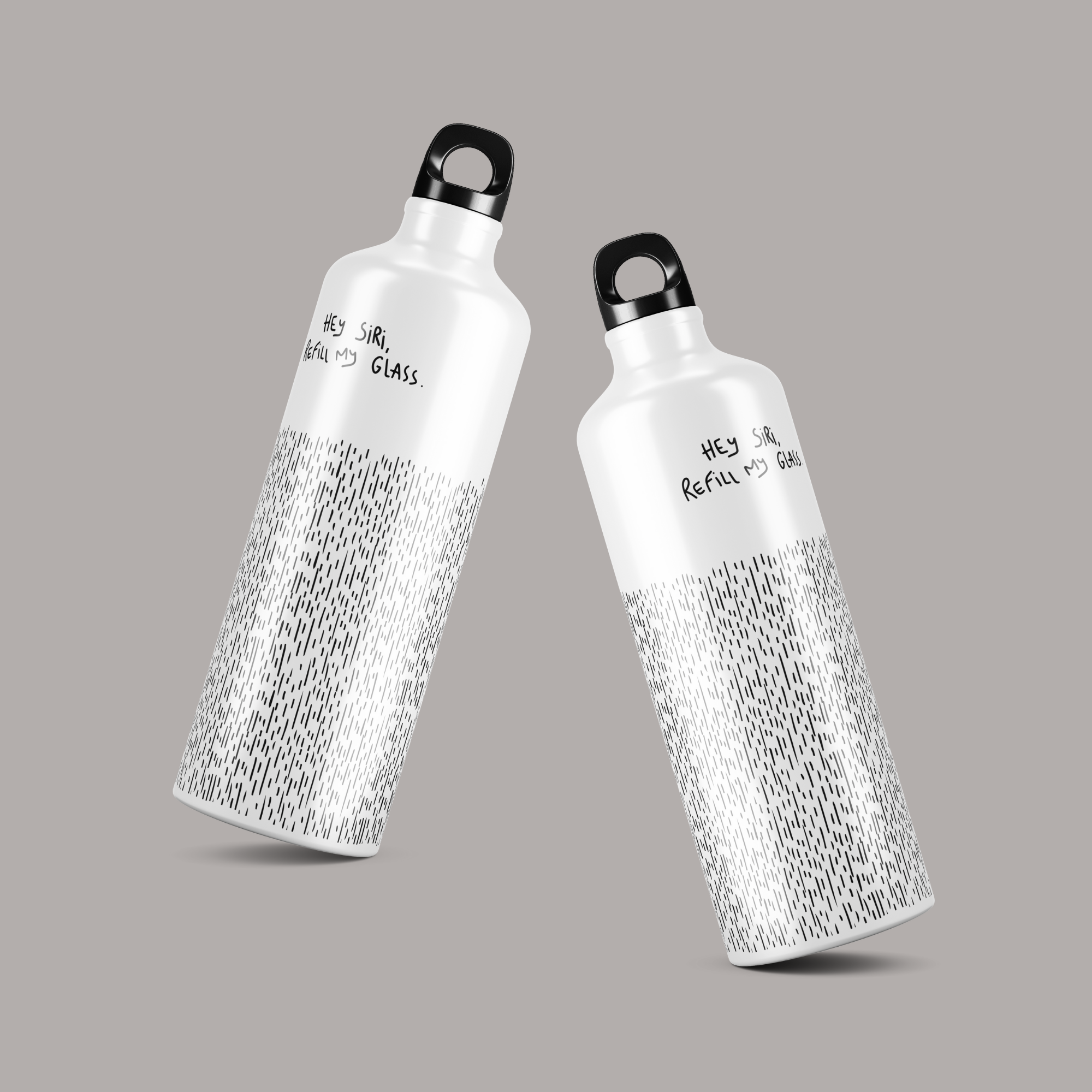 sticla de apa din aluminiu ibrik hey siri refill my glass