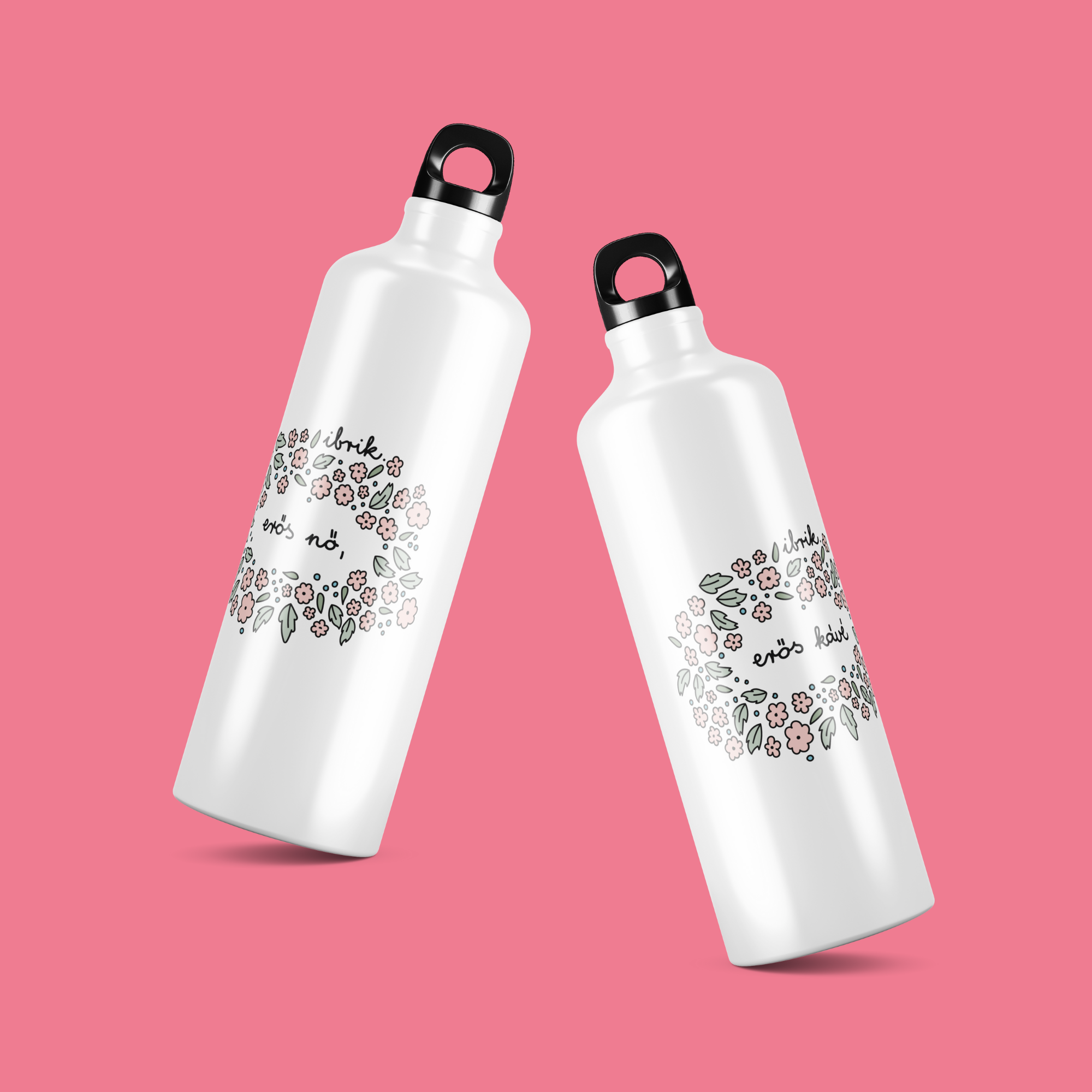 sticla de apa din aluminiu ibrik dahlias eros no