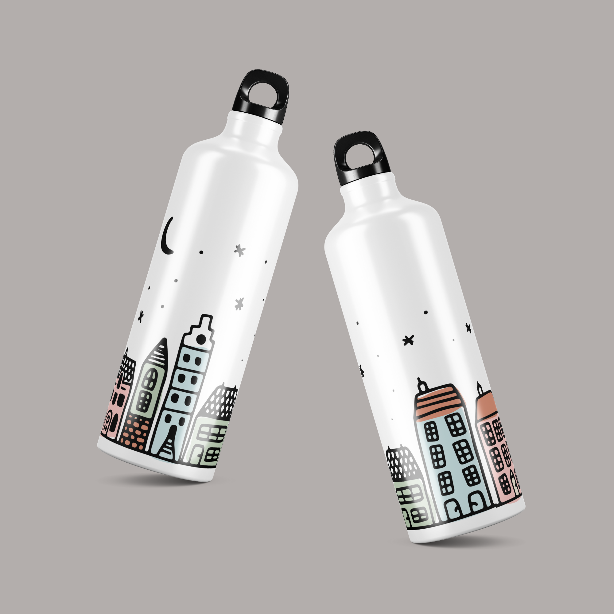 sticla de apa din aluminiu ibrik christmas town