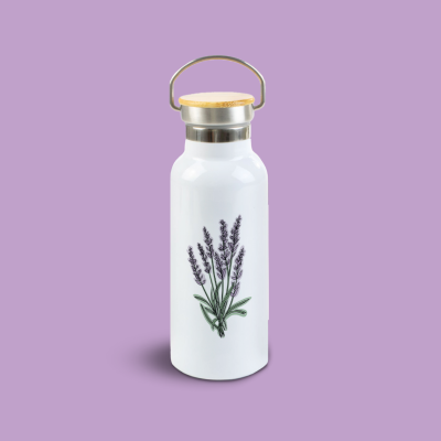 bidon din otel inoxidabil ibrik lavender