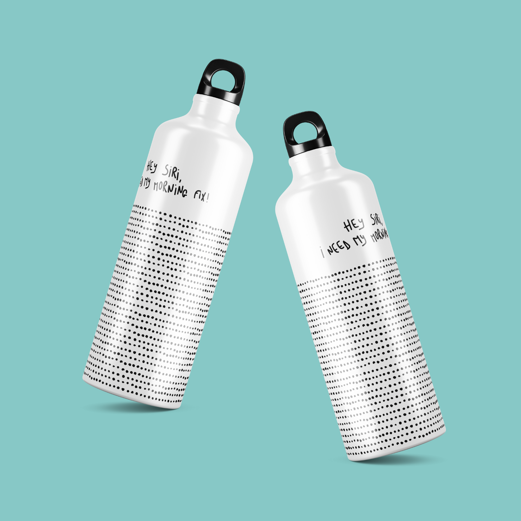 sticla de apa din aluminiu ibrik hey siri morning fix