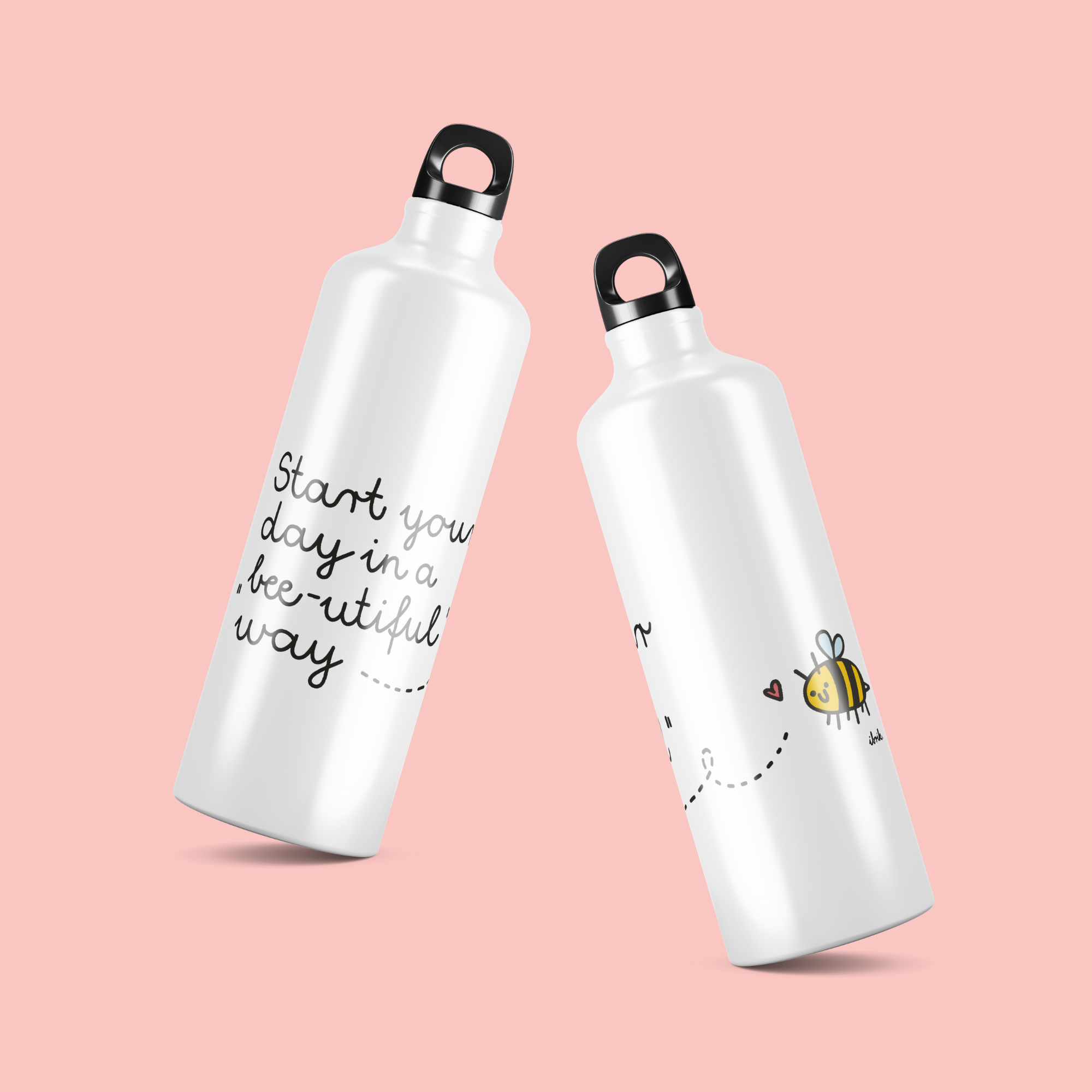 sticla de apa din aluminiu ibrik bee-utiful