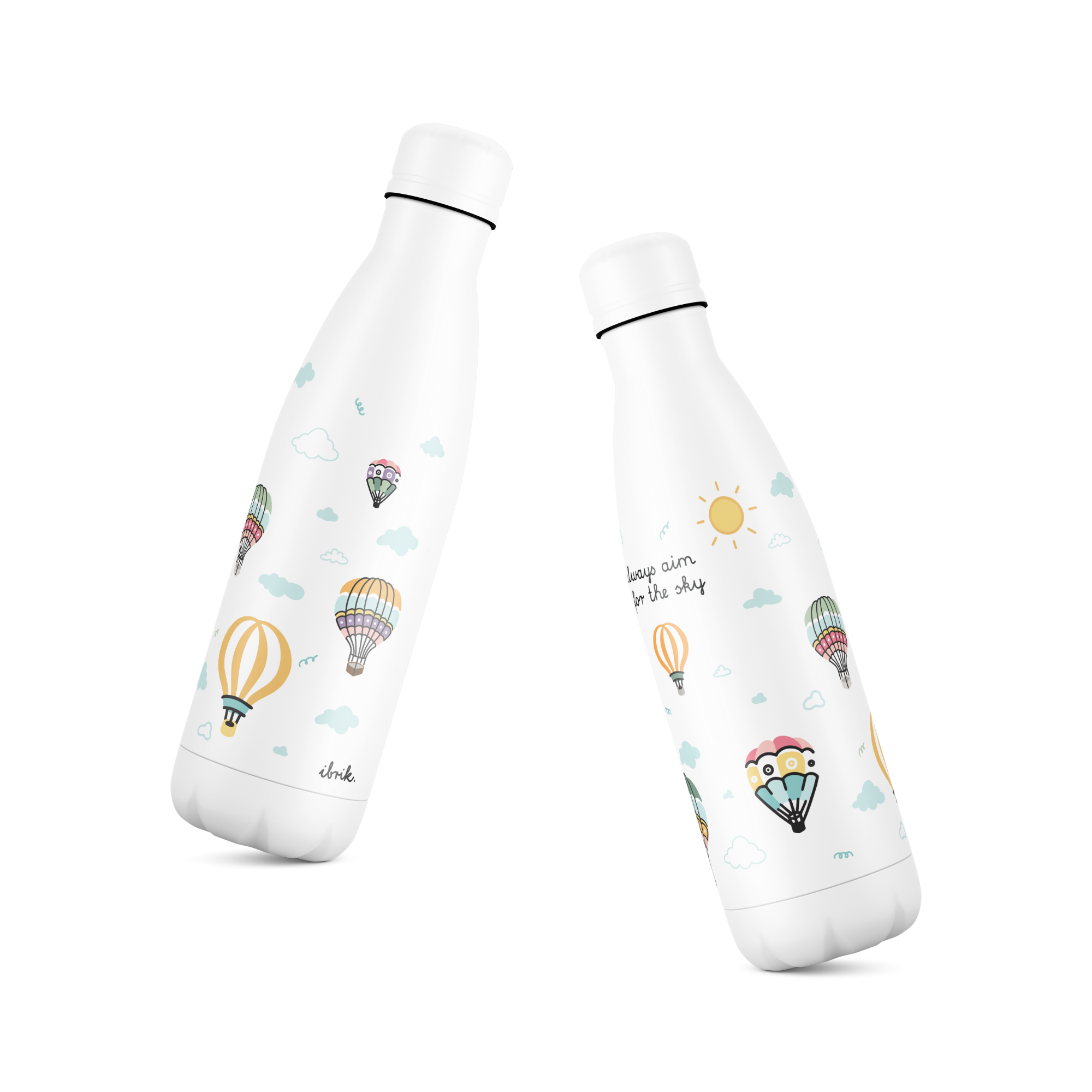 sticla din otel inoxidabil ibrik hot air balloon aim for the sky sticla din otel inoxidabil ibrik hot air balloon aim for the sky