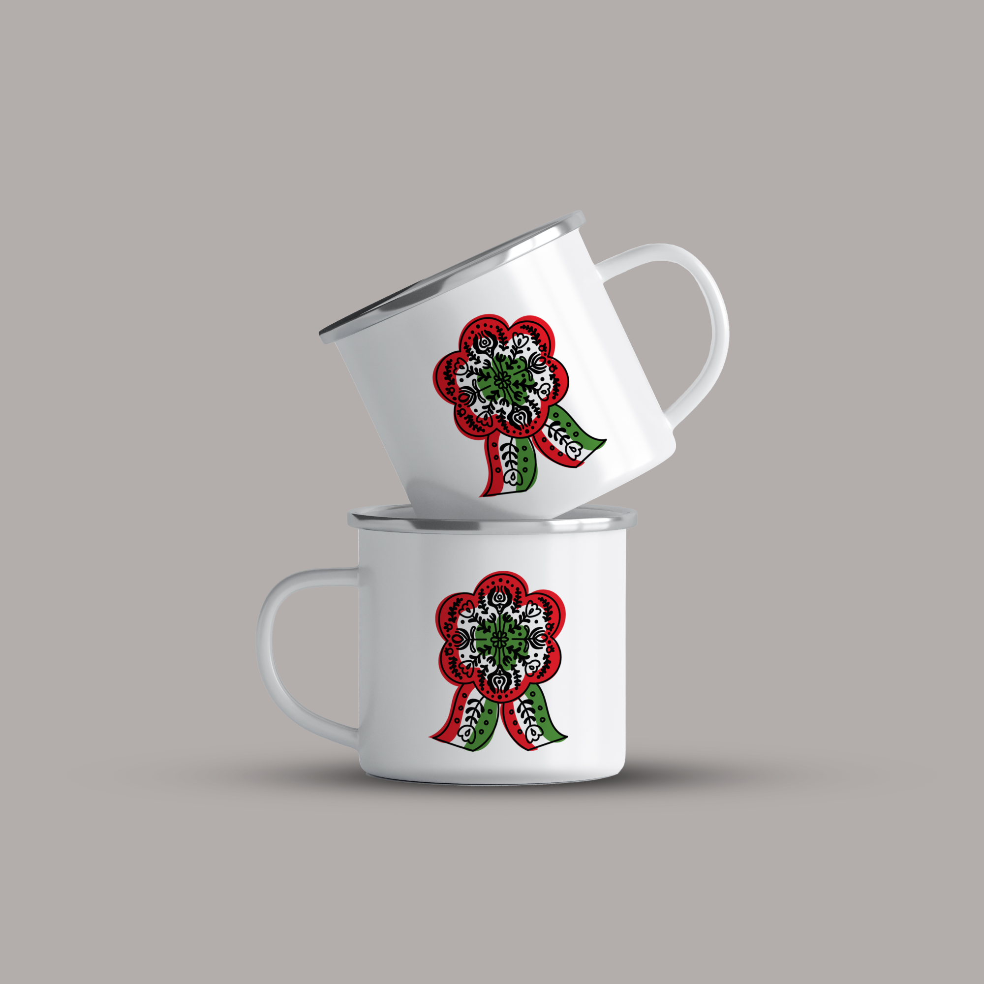 cana emailata kokarda cana emailata kokarda