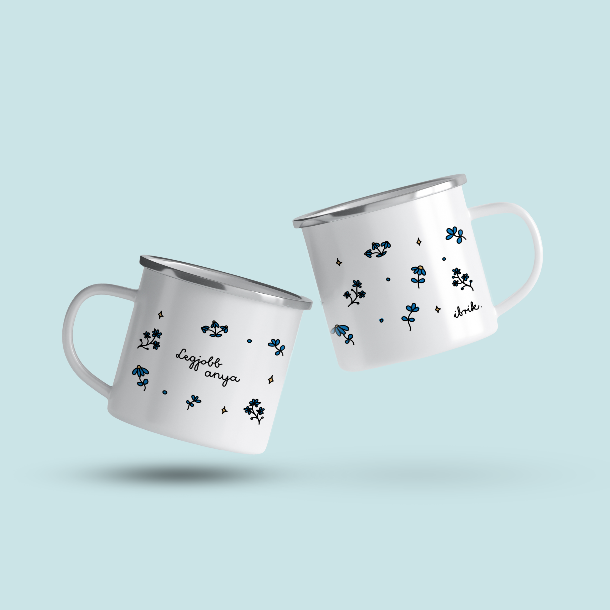 cana emailata blue posy legjobb anya cana emailata blue posy legjobb anya