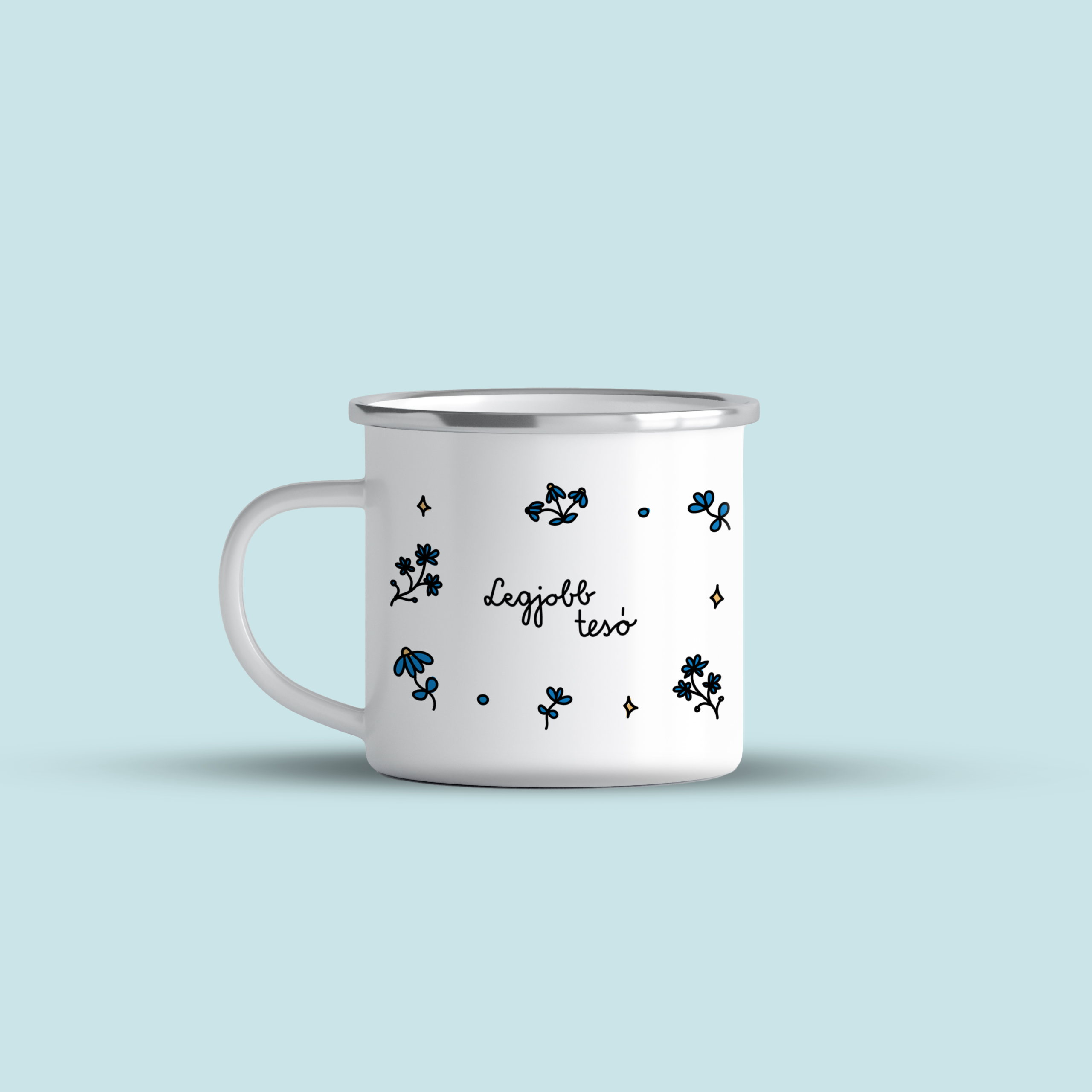 cana emailata ibrik blue posy legjobb teso 3