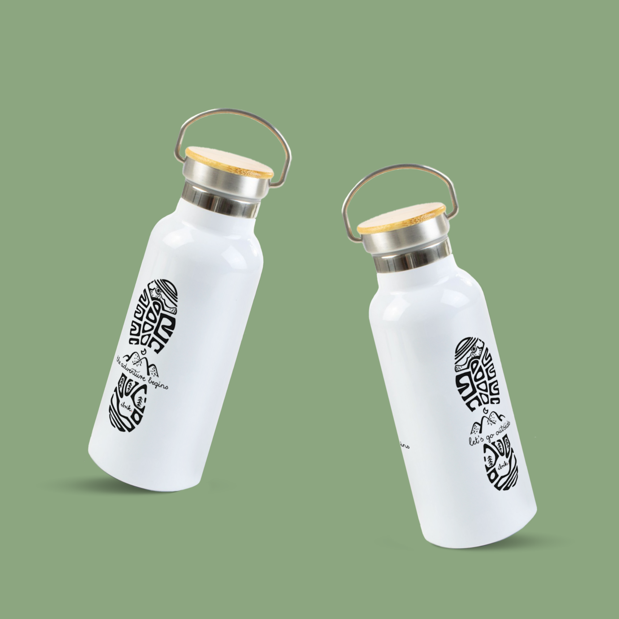 sticla din otel inoxidabil ibrik footprint