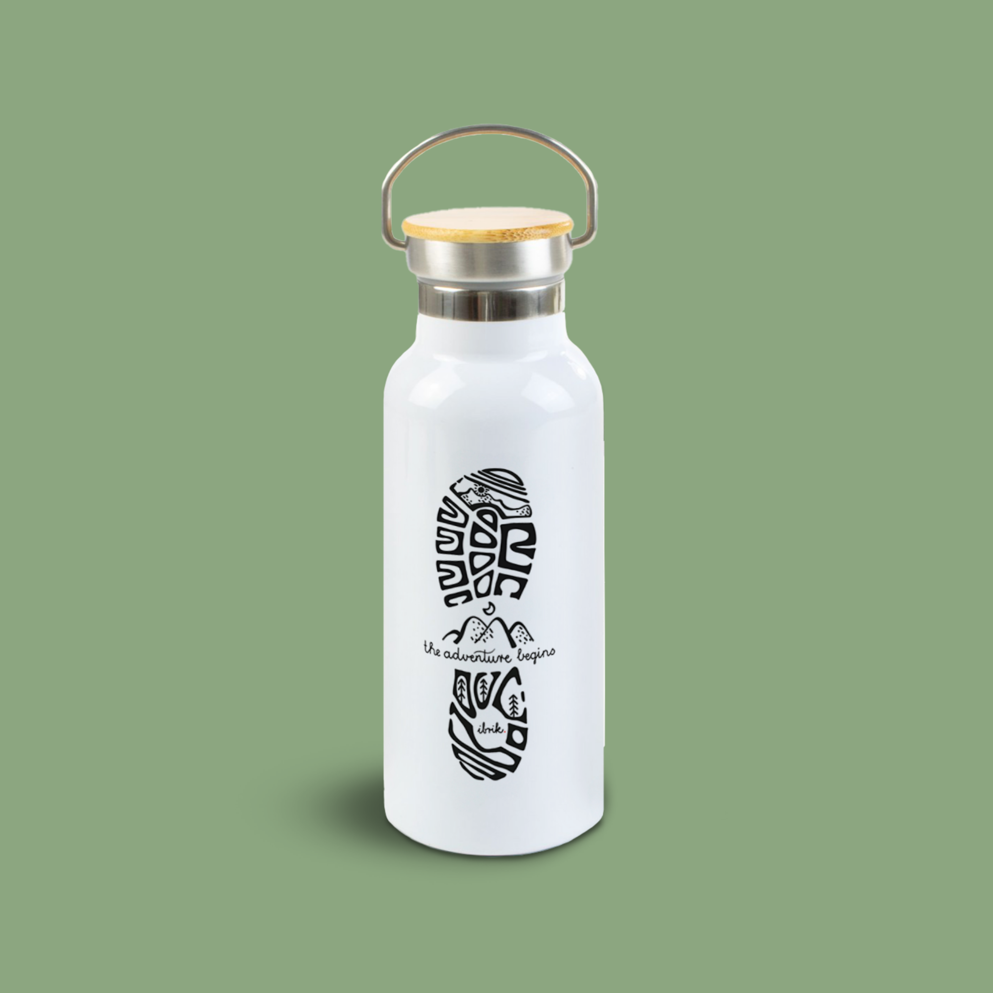 sticla din otel inoxidabil ibrik footprint