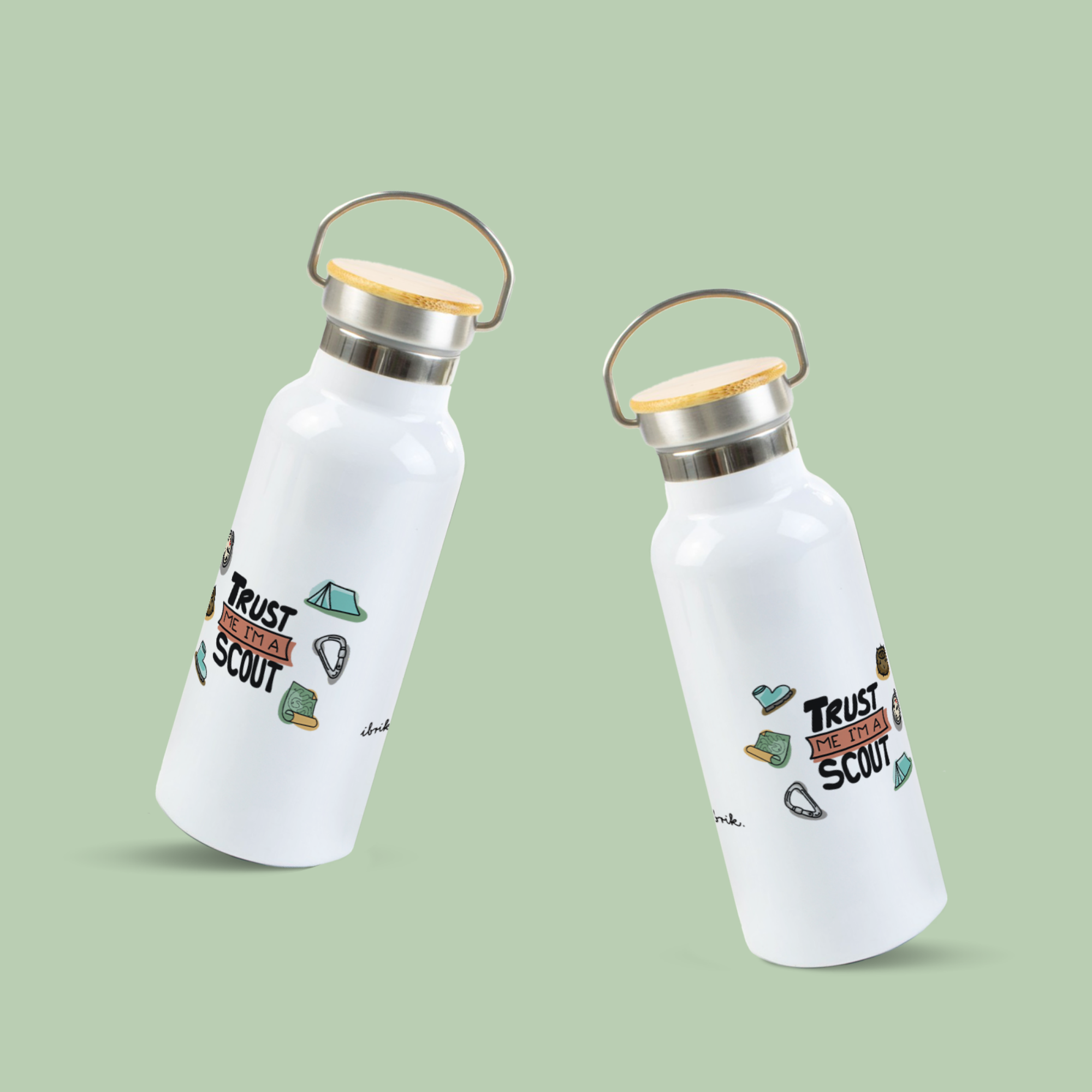 sticla din otel inoxidabil ibrik trust me im a scout