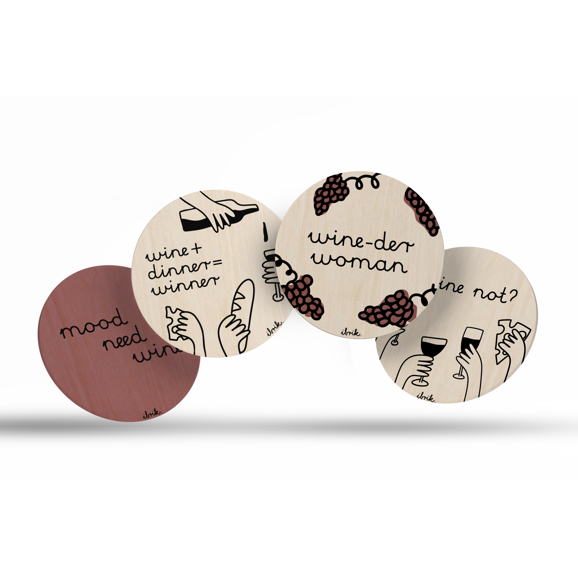 3 coaster ibrik wine