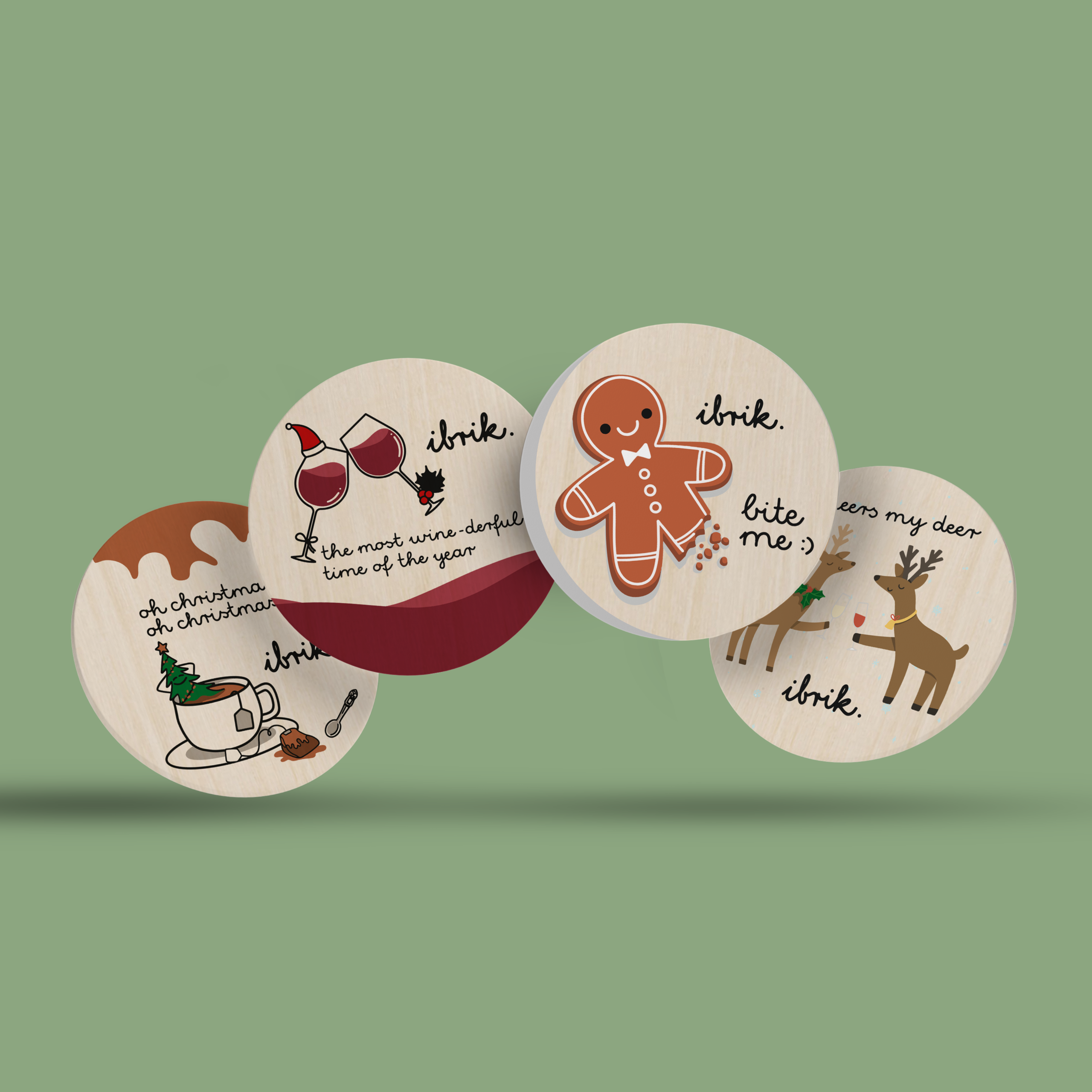 46 coaster ibrik christmas