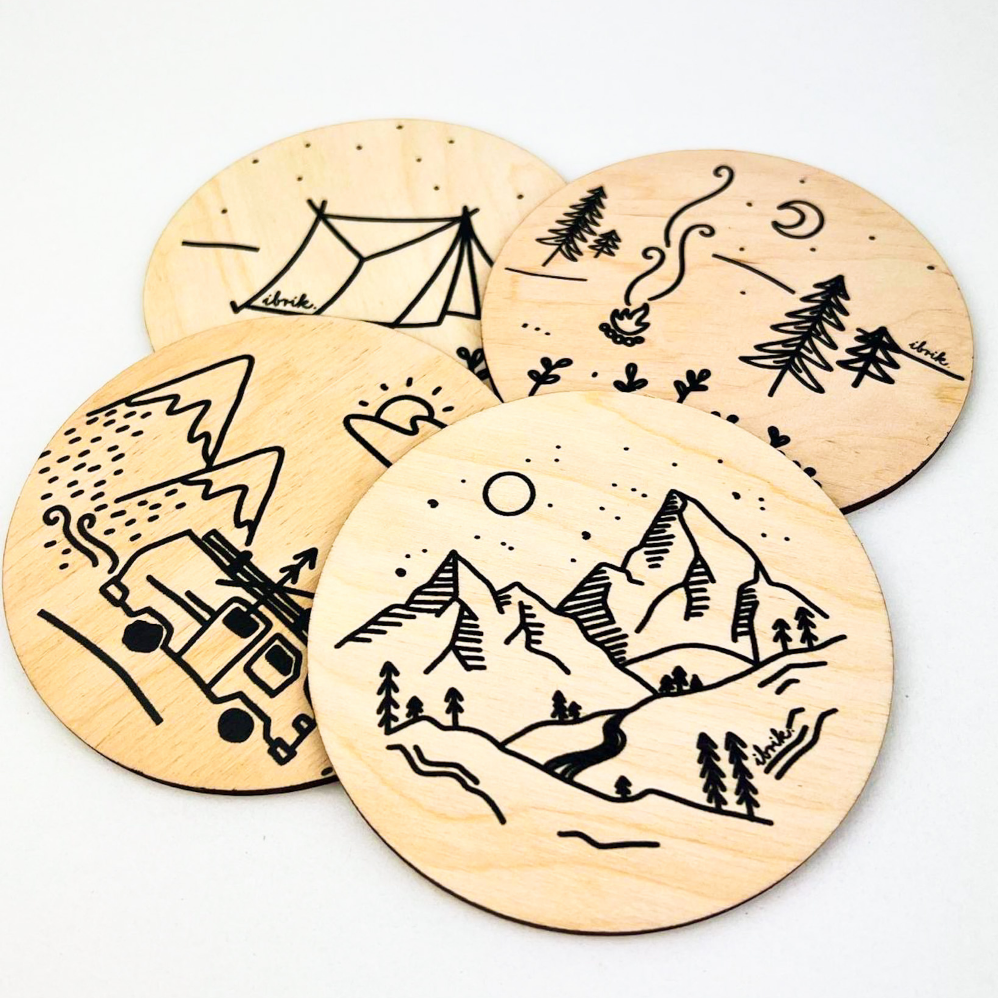 60 coastere ibrik nature bw