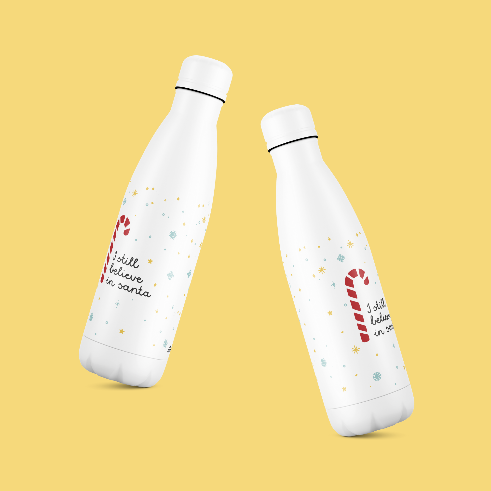 sticla de apa din otel inoxidabil ibrik i still believe in santa 1