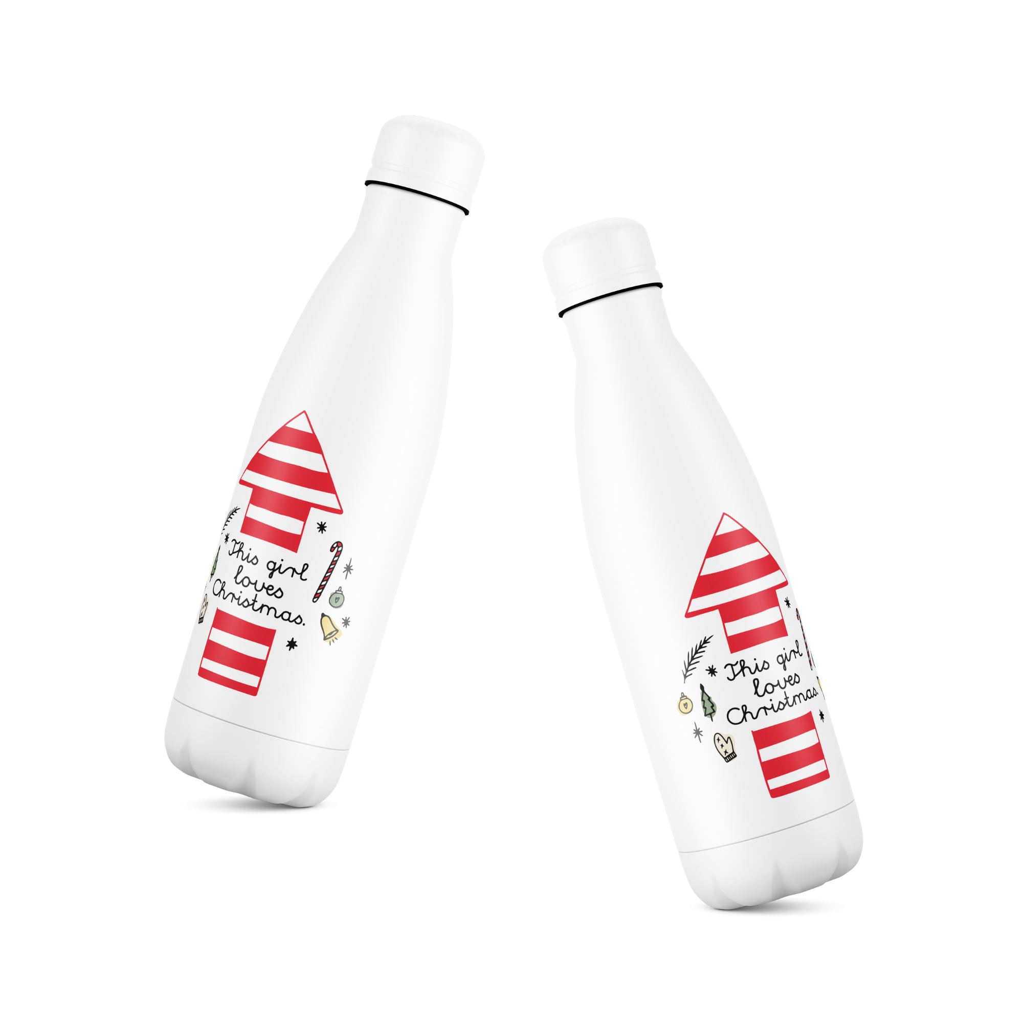 sticla de apa din otel inoxidabil ibrik this girl loves christmas 3