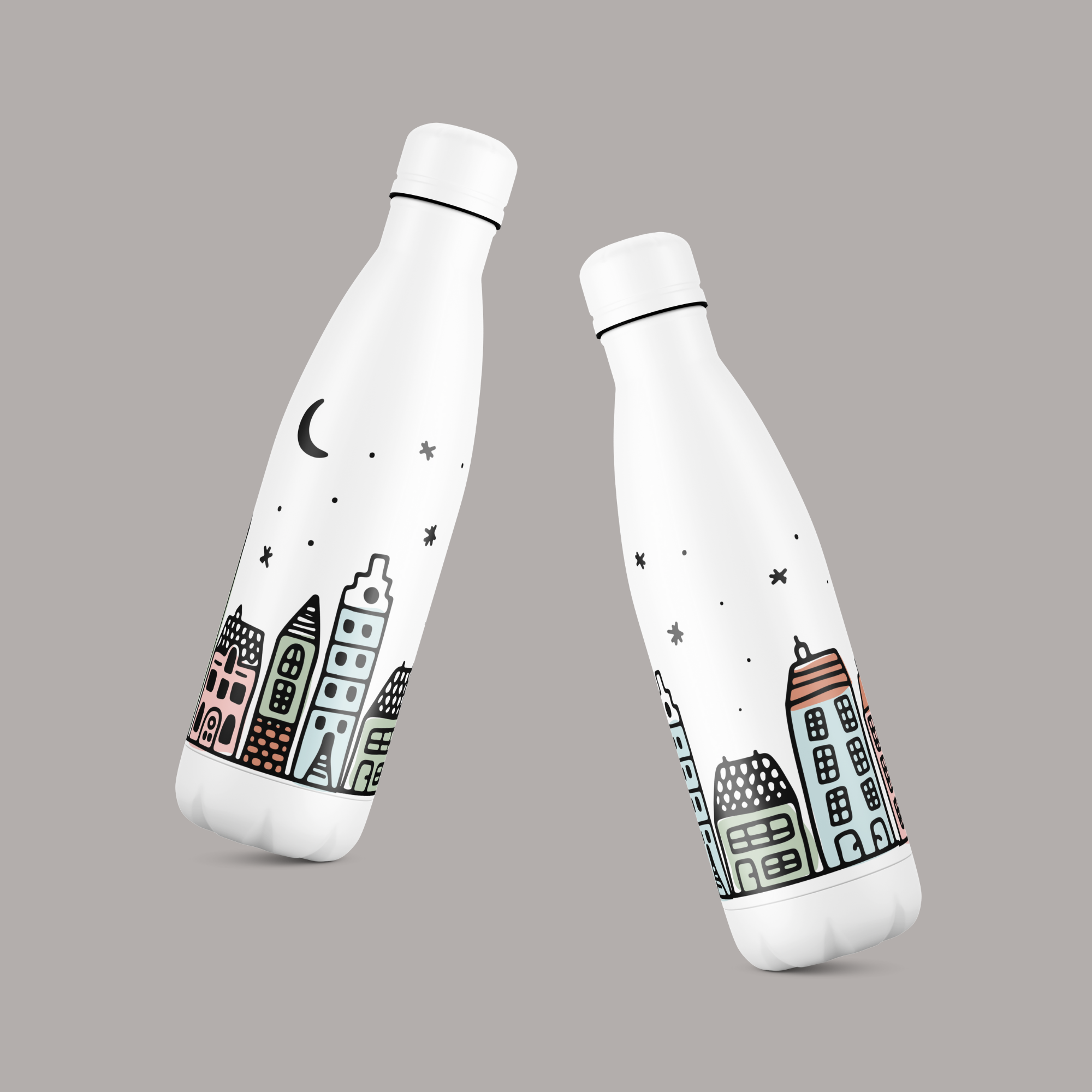 sticla din otel inoxidabil ibrik christmas town 1