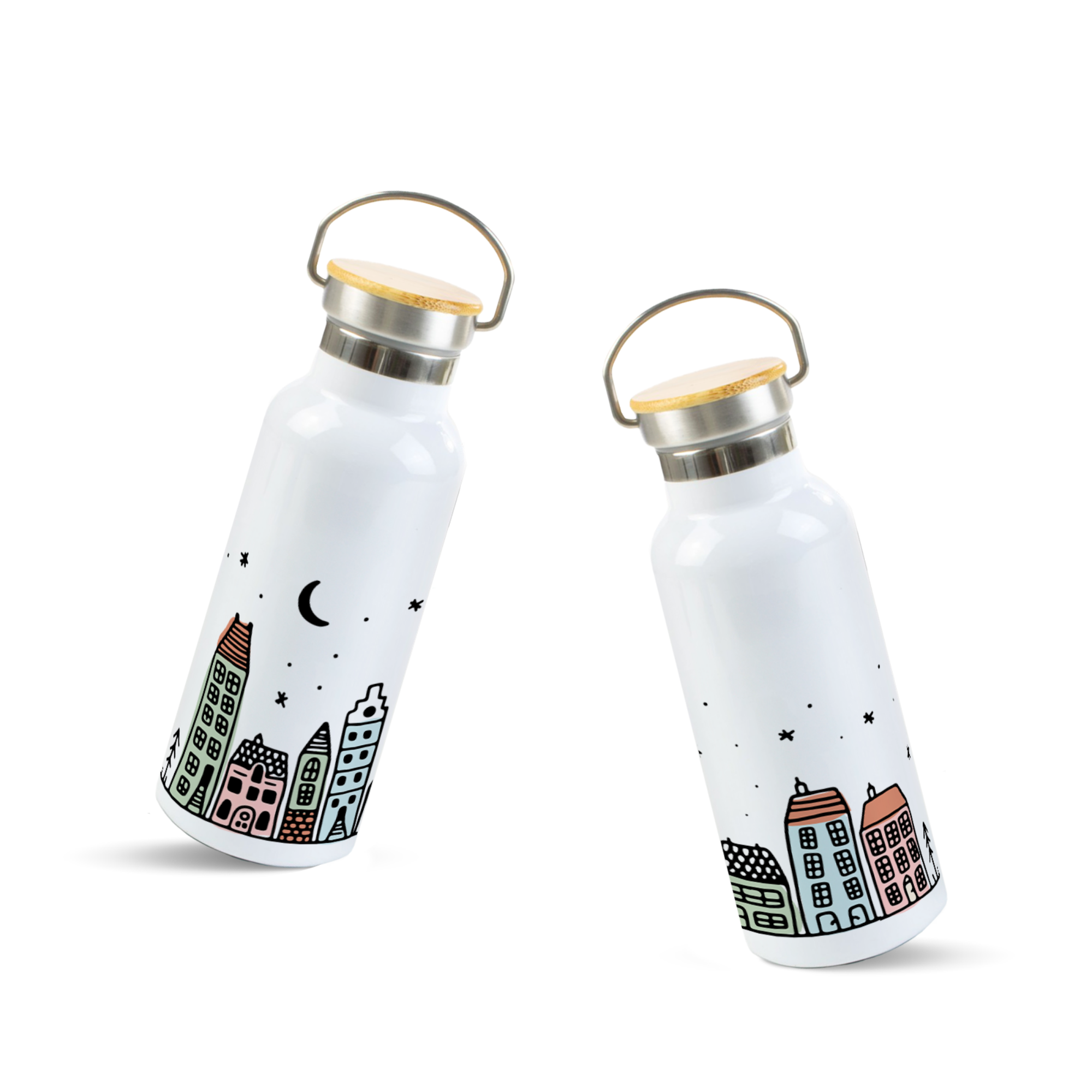 sticla din otel inoxidabil ibrik christmas town 3