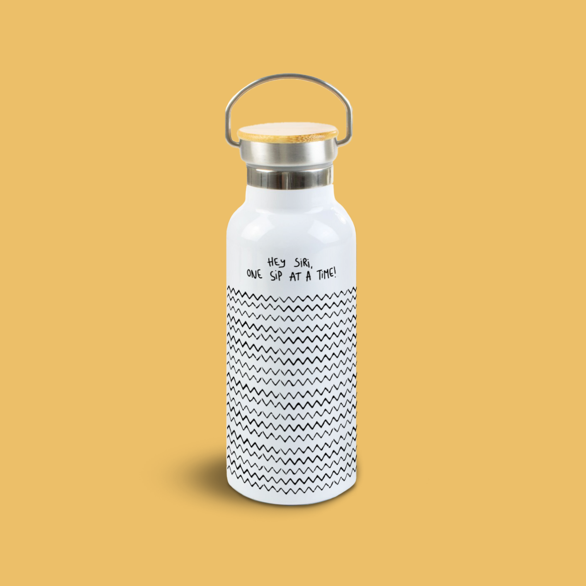 sticla din otel inoxidabil ibrik hey siri one sip at a time 2