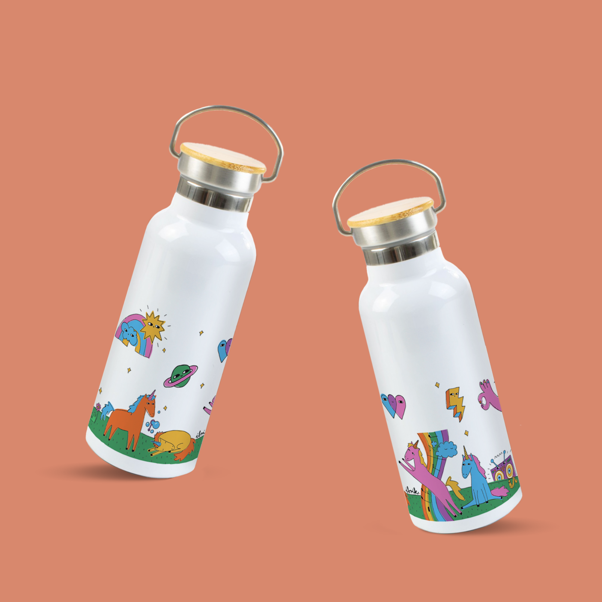 sticla din otel inoxidabil ibrik unicorns 1